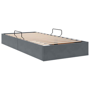 vidaXL Storage Bed with Headboard Dark Gray 90 x 190 cm Velvet