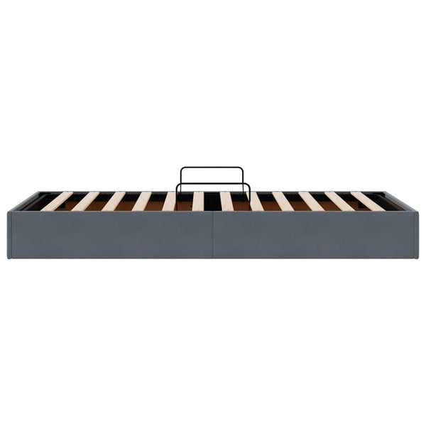 vidaXL Storage Bed with Headboard Dark Gray 90 x 190 cm Velvet