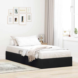 vidaXL Storage Bed with Headboard Black 90 x 190 cm Velvet