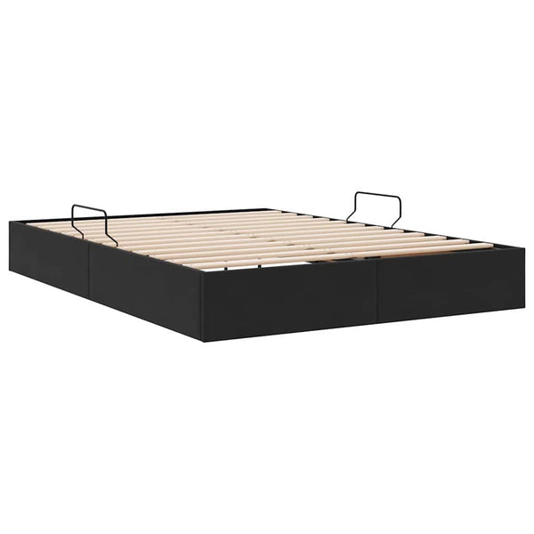 vidaXL Storage Bed with Headboard Black 135 x 190 cm Velvet