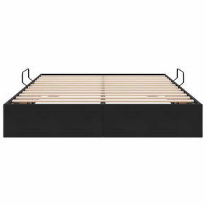 vidaXL Storage Bed with Headboard Black 135 x 190 cm Velvet