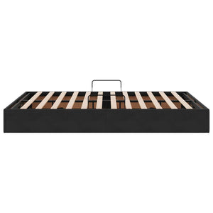 vidaXL Storage Bed with Headboard Black 135 x 190 cm Velvet