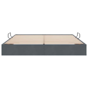 vidaXL Storage Bed with Headboard Dark Grey 180 x 200 cm Velvet