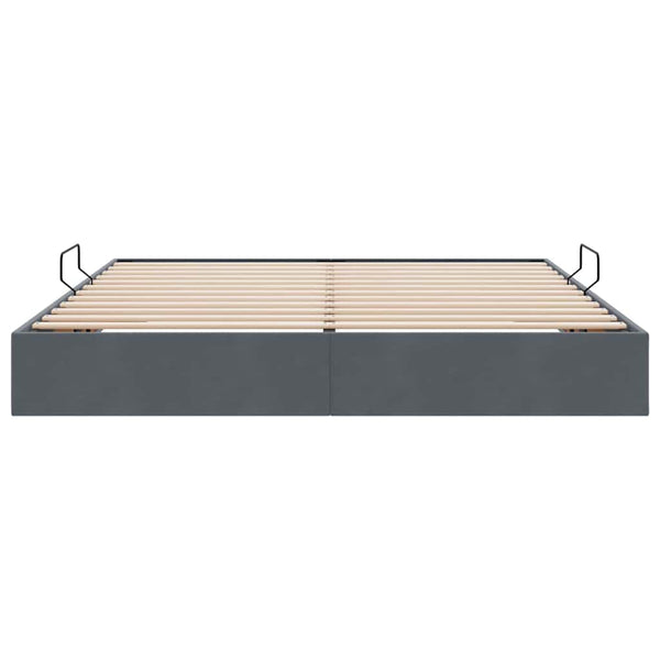 vidaXL Storage Bed with Headboard Dark Grey 180 x 200 cm Velvet