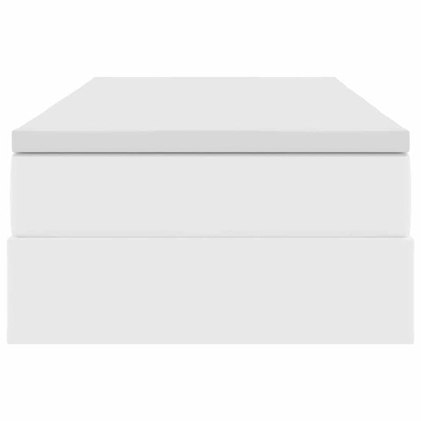 vidaXL Storage Bed with Mattress White 100 x 200 cm Faux Leather
