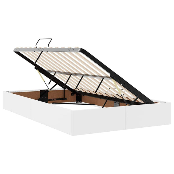 vidaXL Storage Bed with Mattress White 120 x 200 cm Faux Leather