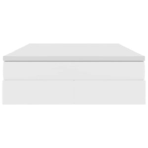 vidaXL Storage Bed with Mattress White 140 x 200 cm Faux Leather