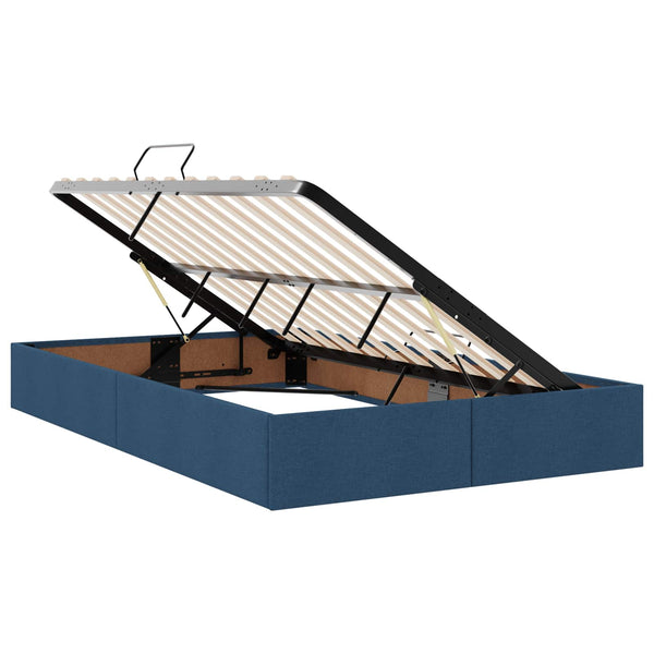 vidaXL Storage Bed with Mattress Blue 120 x 190 cm Polyester