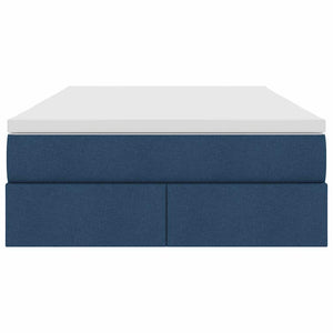 vidaXL Storage Bed with Mattress Blue 120 x 200 cm Polyester
