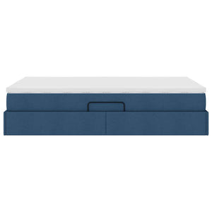 vidaXL Storage Bed with Mattress Blue 120 x 200 cm Polyester