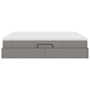 vidaXL Storage Bed with Mattress Taupe 160 x 200 cm Polyester