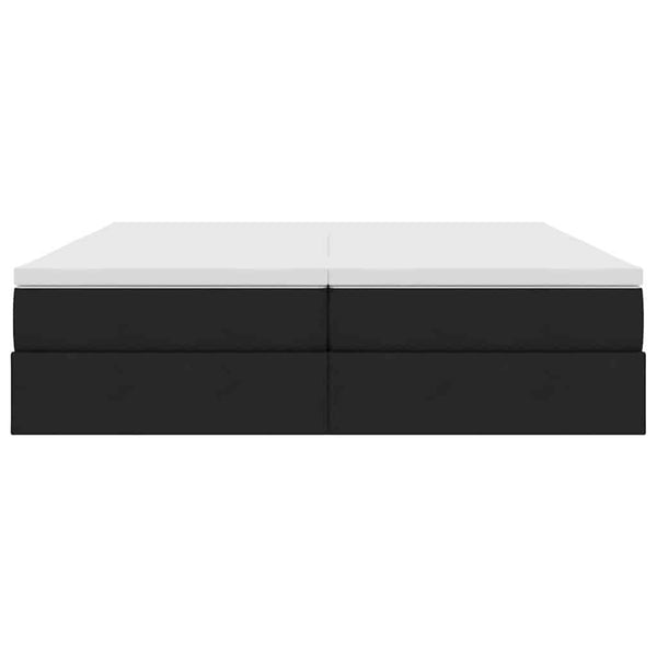 vidaXL Storage Bed with Mattress Black 180 x 200 cm Polyester
