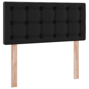 vidaXL Storage Bed with Mattress Black 100 x 200 cm Faux Leather