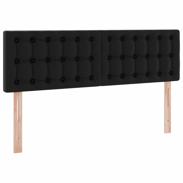 vidaXL Storage Bed with Mattress Black 140 x 200 cm Faux Leather