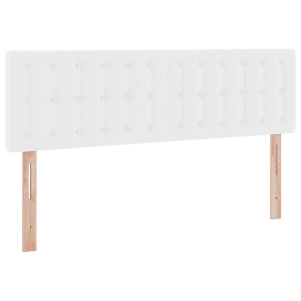 vidaXL Storage Bed with Mattress Pure White 140 x 200 cm Faux Leather
