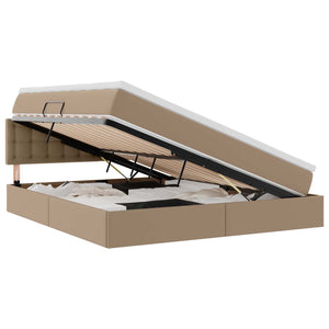 vidaXL Storage Bed with Mattress Cappuccino 180 x 200 cm