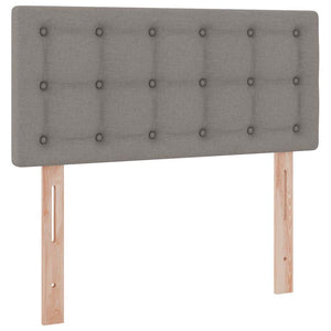 vidaXL Storage Bed with Mattress Taupe 90 x 190 cm Engineered Wood