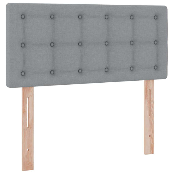 vidaXL Storage Bed with Mattress Light Gray 90 x 200 cm