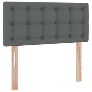 vidaXL Storage Bed with Mattress Dark Grey 90 x 200 cm