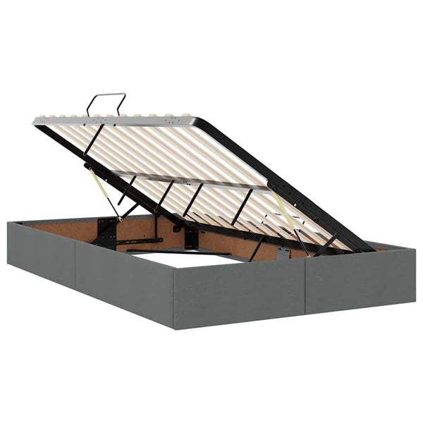 vidaXL Storage Bed with Mattress Dark Grey 120 x 190 cm