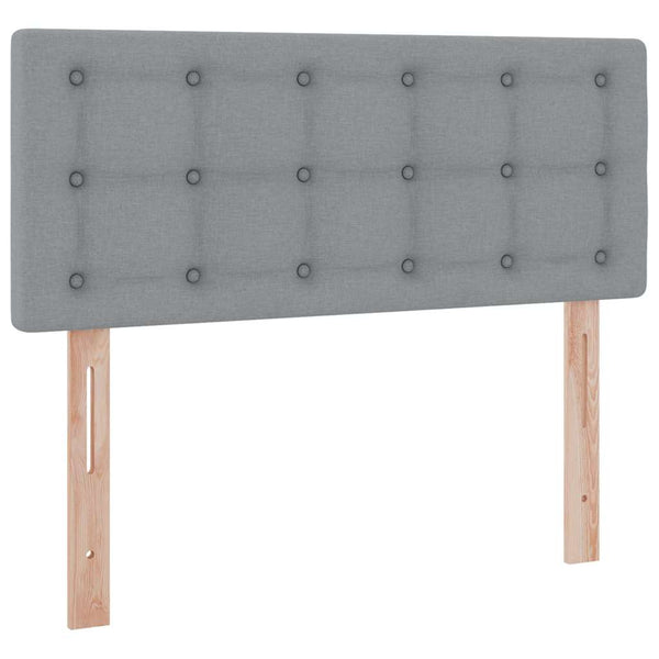 vidaXL Storage Bed with Mattress Light Grey 120 x 200 cm