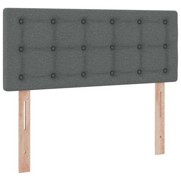 vidaXL Storage Bed with Mattress Dark Gray 120 x 200 cm