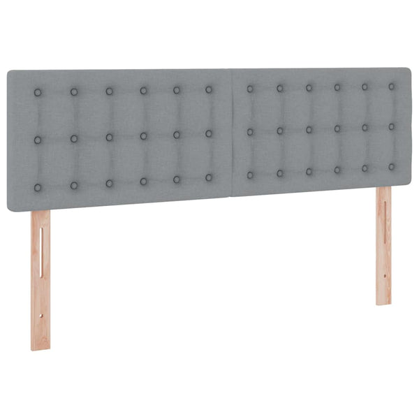vidaXL Storage Bed with Mattress Light Grey 140 x 190 cm