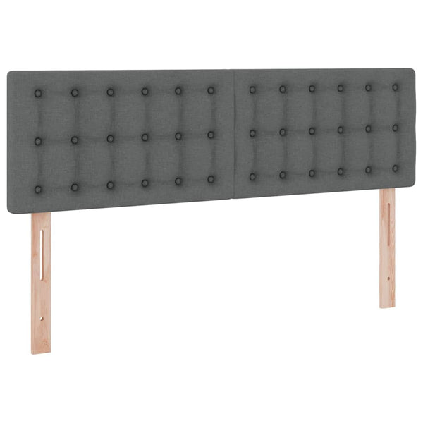 vidaXL Storage Bed with Mattress Dark Gray 140 x 190 cm
