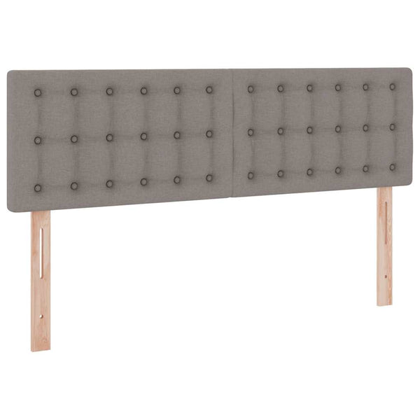 vidaXL Storage Bed with Mattress Taupe 140 x 190 cm Engineered Wood