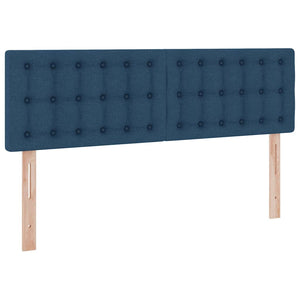vidaXL Storage Bed with Mattress Blue 140 x 190 cm Engineered Wood