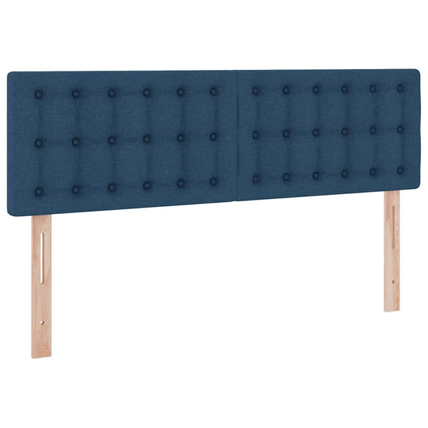 vidaXL Storage Bed with Mattress Blue 140 x 190 cm Engineered Wood