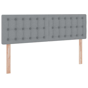 vidaXL Storage Bed with Mattress Light Gray 140 x 200 cm