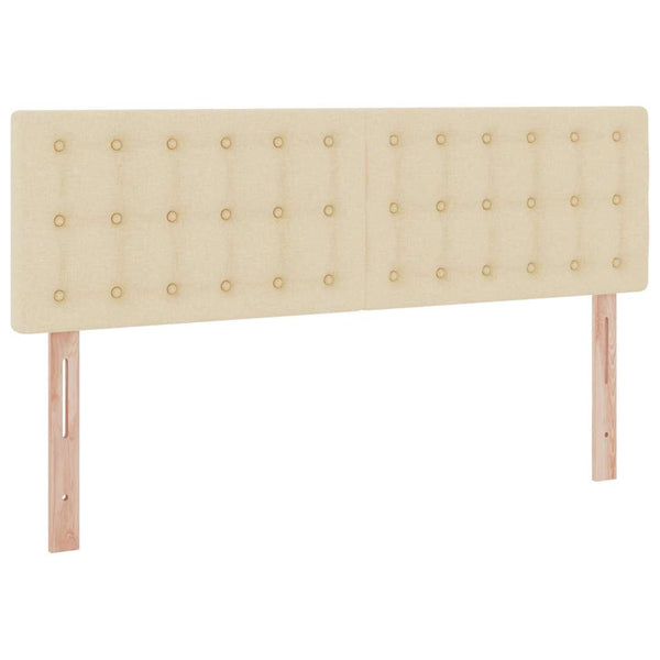 vidaXL Storage Bed with Mattress Cream 140 x 200 cm Engineered Wood