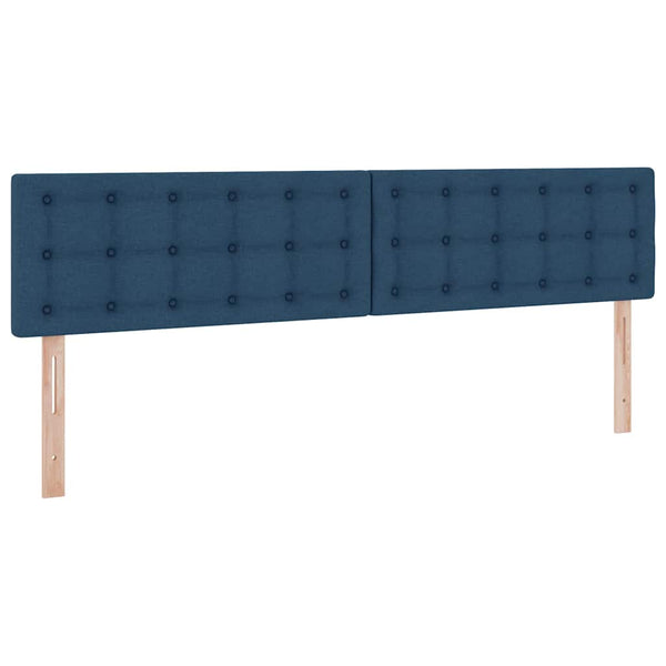 vidaXL Storage Bed with Mattress Blue 200 x 200 cm Engineered Wood