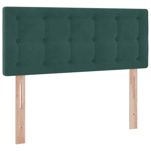 vidaXL Storage Bed with Mattress Dark Green 120 x 200 cm Velvet