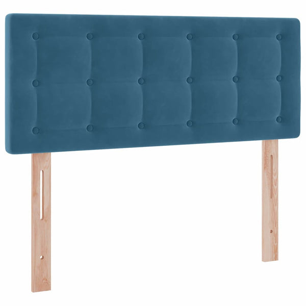 vidaXL Storage Bed with Mattress Dark Blue 120 x 200 cm Velvet