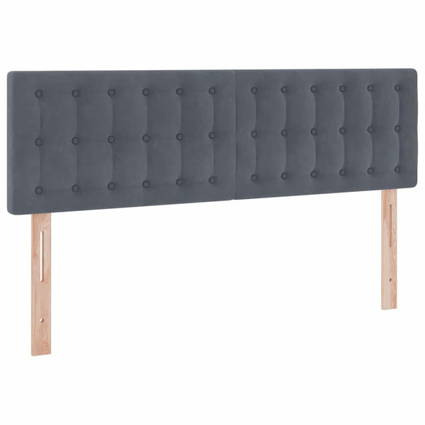 vidaXL Storage Bed with Mattress Dark Grey 140 x 190 cm Velvet