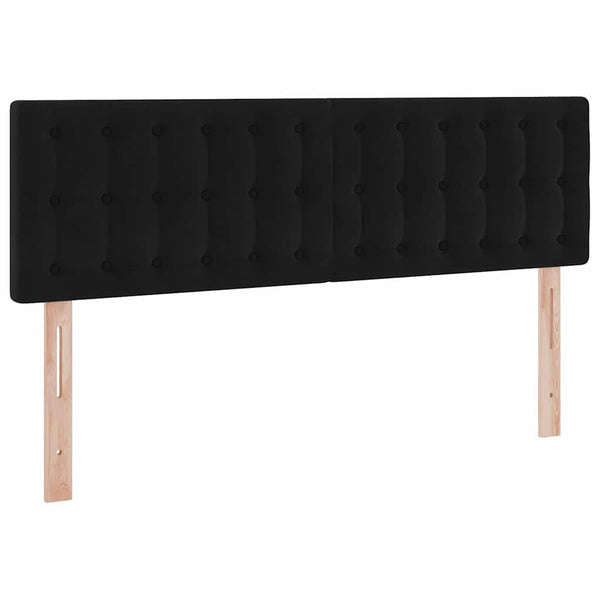 vidaXL Storage Bed with Mattress Black 140 x 190 cm Velvet