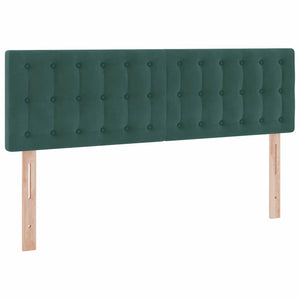 vidaXL Storage Bed with Mattress Dark Green 140 x 190 cm Velvet