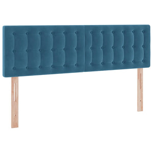 vidaXL Storage Bed with Mattress Dark Blue 140 x 190 cm Velvet