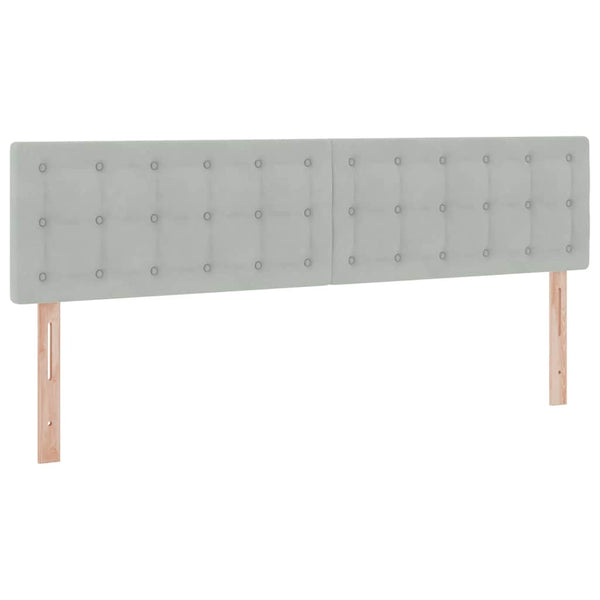 vidaXL Storage Bed with Mattress Light Gray 160 x 200 cm Velvet