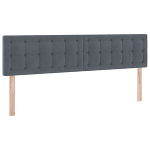 vidaXL Storage Bed with Mattress Dark Gray 160 x 200 cm Velvet