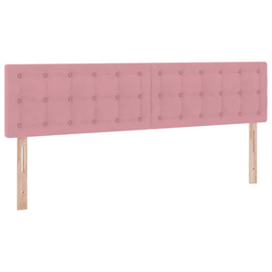 vidaXL Storage Bed with Mattress Pink 160 x 200 cm Velvet