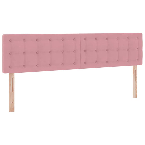 vidaXL Storage Bed with Mattress Pink 160 x 200 cm Velvet