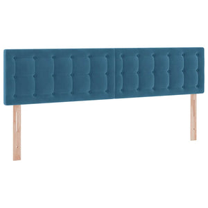 vidaXL Storage Bed with Mattress Dark Blue 180 x 200 cm Velvet