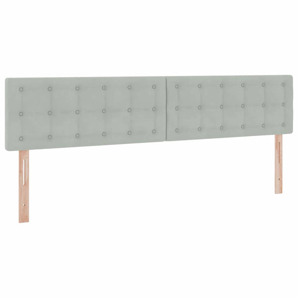 vidaXL Storage Bed with Mattress Light Gray 200 x 200 cm Velvet