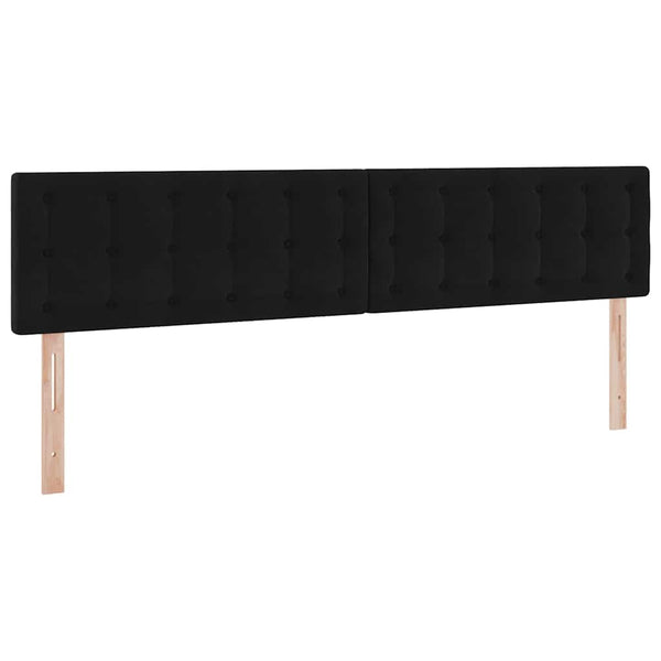 vidaXL Storage Bed with Mattress Black 200 x 200 cm Velvet