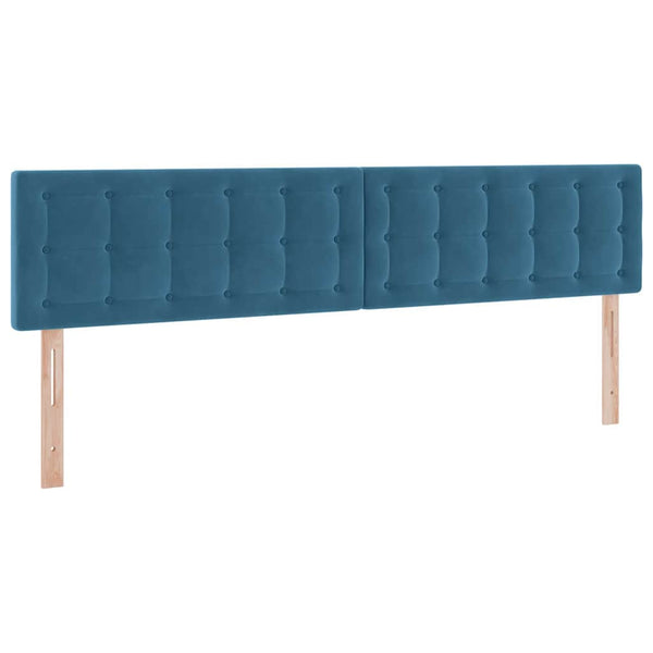 vidaXL Storage Bed with Mattress Dark Blue 200 x 200 cm Velvet