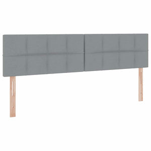 vidaXL Storage Bed with Mattress Light Grey 200 x 200 cm Faux Leather