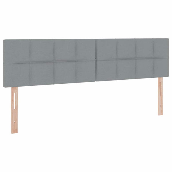 vidaXL Storage Bed with Mattress Light Grey 200 x 200 cm Faux Leather